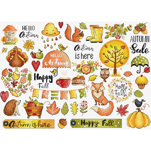 Leti Stitch Stickpackung - Autumn Sampler