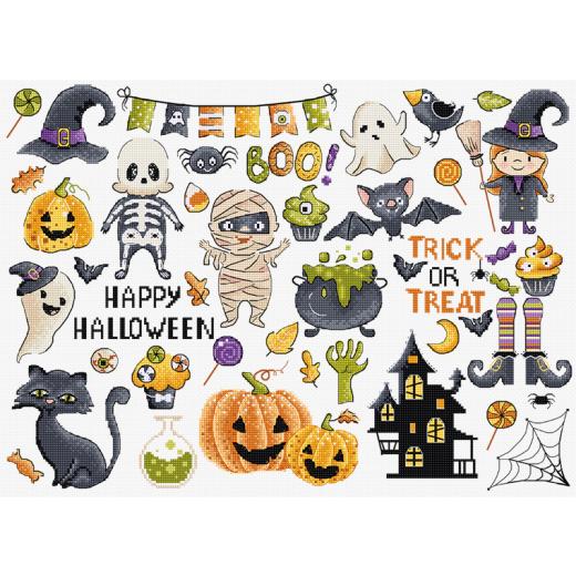 Leti Stitch Stickpackung - Halloween Sampler