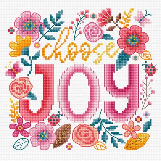 Leti Stitch Stickpackung - Choose Joy