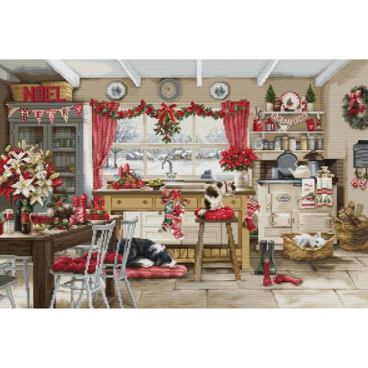 Luca-S Stickpackung - Christmas Farmhouse Kitchen