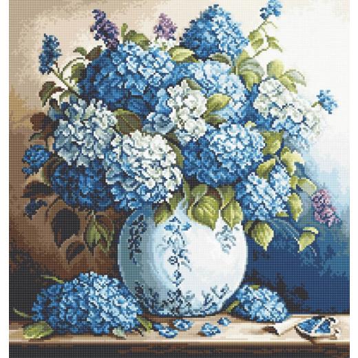 Luca-S Stickpackung Gobelinpackung - Vase with Hydrangeas