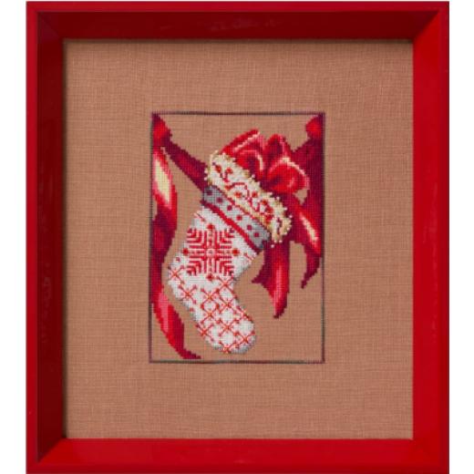 Nora Corbett - Red Ribbon Stocking (Christmas Fair Isle Red Collection)