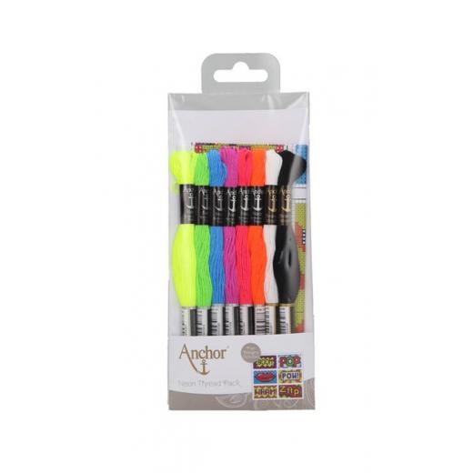 Set Anchor Neon Sticktwist mit Stickanleitung (Ausverkauf Restbestand)