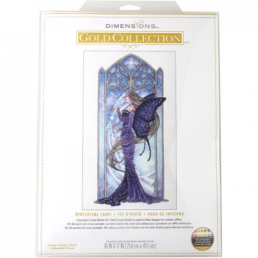 Dimensions Stickpackung - Wintertime Fairy