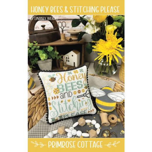 Stickvorlage Primrose Cottage Stitches - Honey Bees & Stitching Please