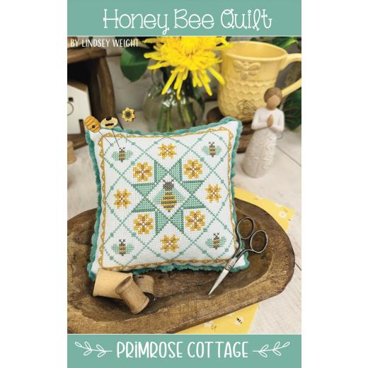 Stickvorlage Primrose Cottage Stitches - Honey Bee Quilt