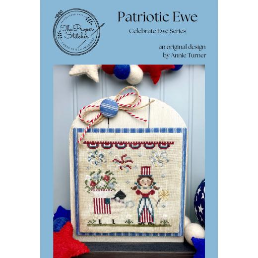 Stickvorlage The Proper Stitcher - Patriotic Ewe