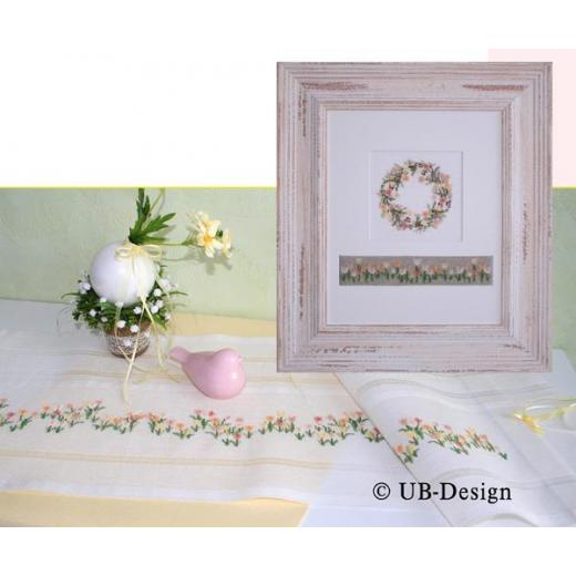 Stickvorlage UB-Design - Entlang des Tulpenfeldes
