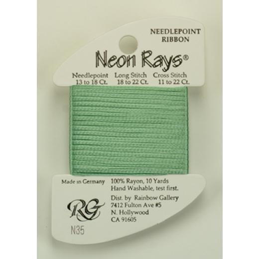 Rainbow Gallery Neon Rays - Pale Green