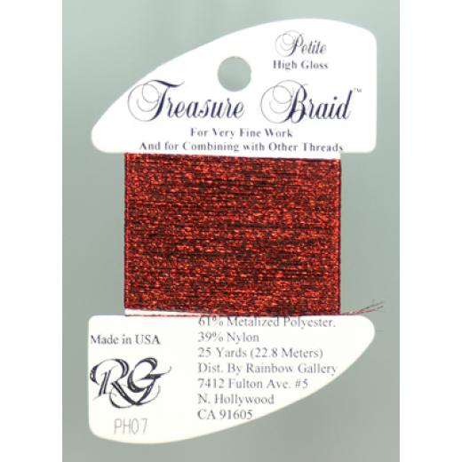 Rainbow Gallery Petit Treasure Braid - High Gloss Christmas Red