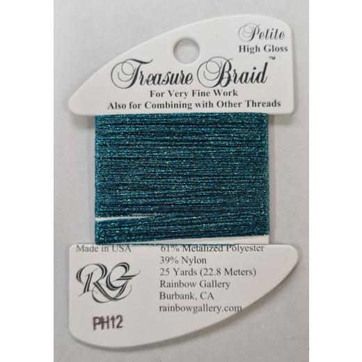 Rainbow Gallery Petit Treasure Braid - High Gloss Dark Turquoise