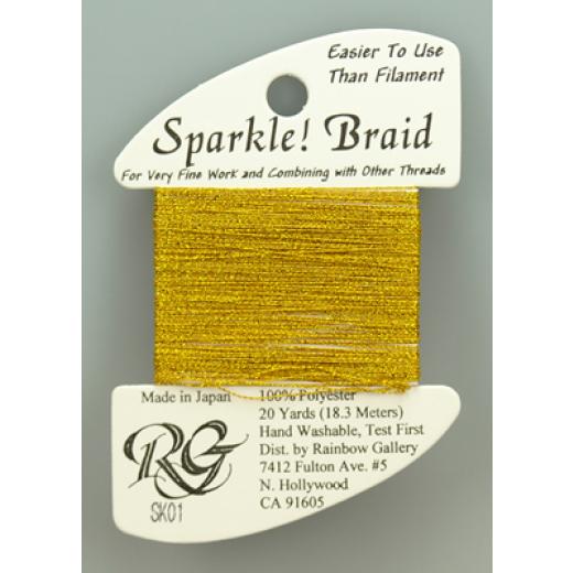 Rainbow Gallery Sparkle! Braid - Yellow Gold