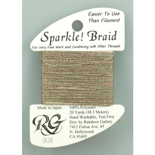 Rainbow Gallery Sparkle! Braid - Mos Green