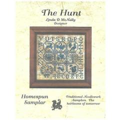 Stickvorlage Homespun Samplar - The Hunt