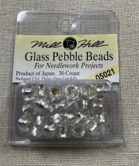 Mill Hill Pebble Beads - 05021 Silver Ø 5,5 mm
