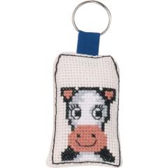 Permin Stickpackung - Schlüsselanhänger Kuh