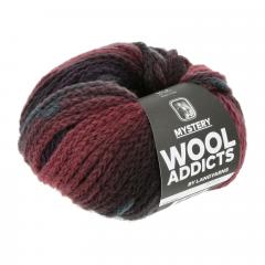 Wooladdicts Mystery Lang Yarns - navy-petrol-burdundy