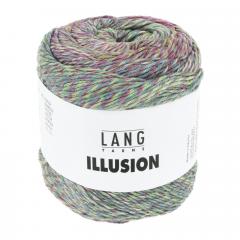 Illusion Lang Yarns - fuchsia-grün-blau (0003)