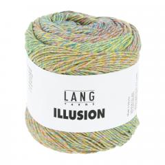 Illusion Lang Yarns - gelb-rosa-hellgrün-aqua (0004)