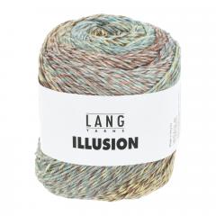 Illusion Lang Yarns - braun-hellblau-hellgelb (0005)