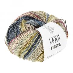 Fiesta Lang Yarns - gelb-dunkelblau-rosa-beige (0003)