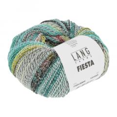 Fiesta Lang Yarns - türkis-aqua-grau-lachs (0004)