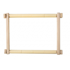 Stickrahmen Holz rechteckig mit Clips 40x56 cm