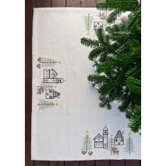 Pomp Stitch Stickpackung - Weihnachtsbaumdecke