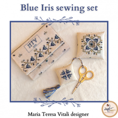Stickvorlage MTV Designs - Blue Iris Sewing Set