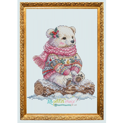 Stickvorlage Les Petites Croix De Lucie - Winter Bear