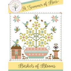 Stickvorlage Anabellas - Baskets Of Blooms Summer Of Bees