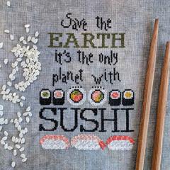 Stickvorlage Puntini Puntini - Sushi - Save The Earth