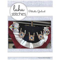 Stickvorlage Luhu Stitches - Patriotic Garland