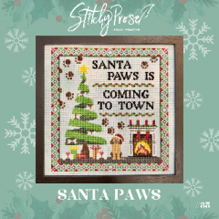 Stickvorlage Stitchy Prose - Santa Paws