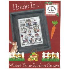 Stickvorlage Finally A Farmgirl Designs - Home Is Where Your Garden Grows