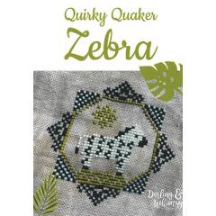 Stickvorlage Darling & Whimsy Designs - Quirky Quaker Zebra