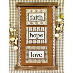 Stickvorlage Sweet Wing Studio - Faith, Hope, And Love