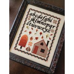 Stickvorlage Apple Harvest Designs - Autumn Cabin Sampler