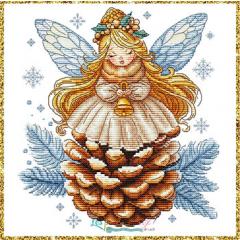 Stickvorlage Les Petites Croix De Lucie - Pine Cone Angel