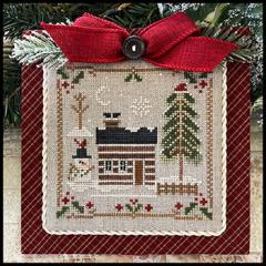 Stickvorlage Little House Needleworks - Log Cabin Christmas - Mr. Snow