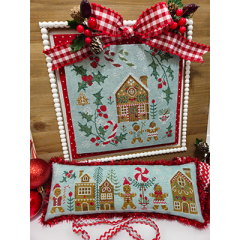 Stickvorlage Quaint Rose Needle Arts - Gingerbread Village Set