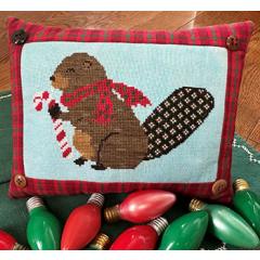 Stickvorlage Rebel Stitcher Designs - Holiday Beaver