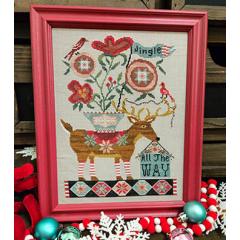 Stickvorlage Quaint Rose Needle Arts - Jingle All The Way Deer