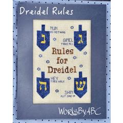 Stickvorlage Works by ABC - Dreidel Rules