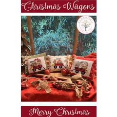 Stickvorlage Anabellas - Its Christmas Time - Christmas Wagons (Set Of 3)