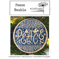 Wildflower Stitching - Peace Bauble