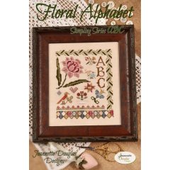 Jeannette Douglas Designs - Floral Alphabet Sampling Series - ABC