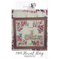 Quaint Rose Needle Arts - 1914 Floral Stag