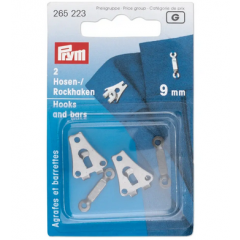 Hosenhaken und Stege schwarz 9 mm - Prym