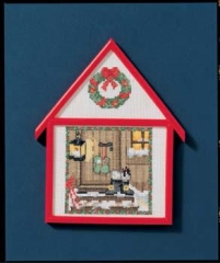 Stickpackung Oehlenschläger - Haus Weihnachtstür 11x16 cm
